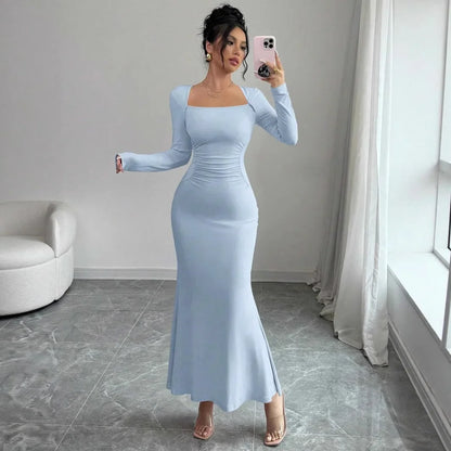 Long Sleeve Mermaid Maxi Dress