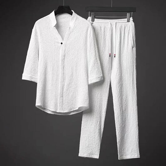 Men’s Cotton 2 Piece Matching Pajama Set