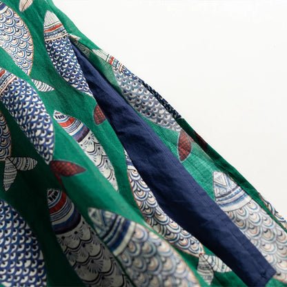 Sleeveless Printed Cotton Midi Dress