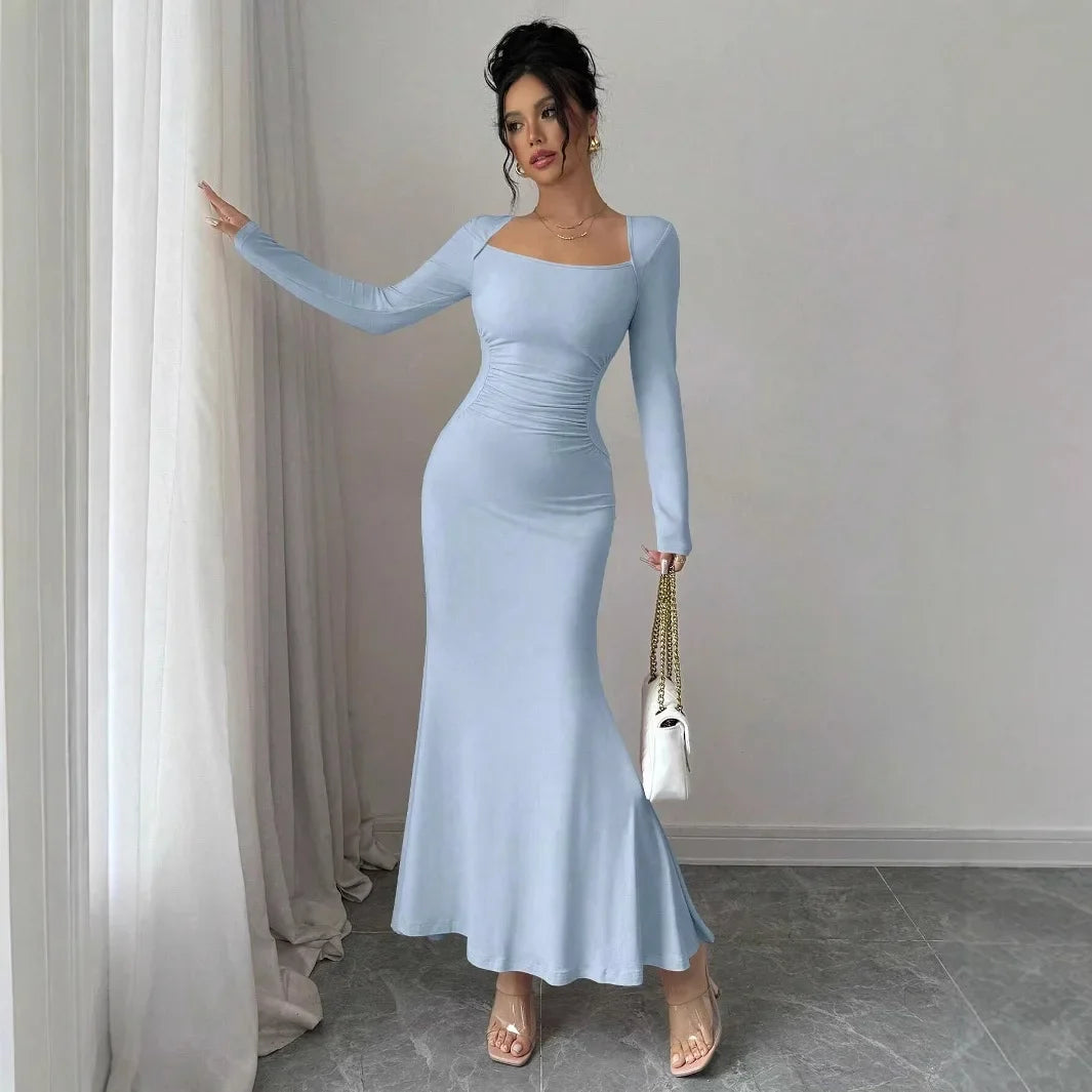 Long Sleeve Mermaid Maxi Dress